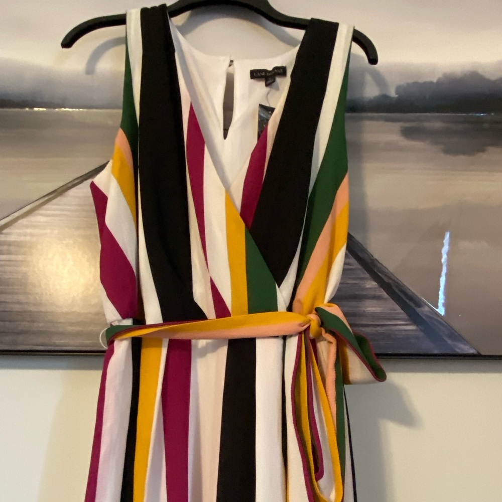 Striped dress multicolored